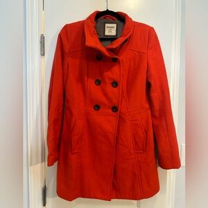 Old Navy pea coat size small red with orange tint